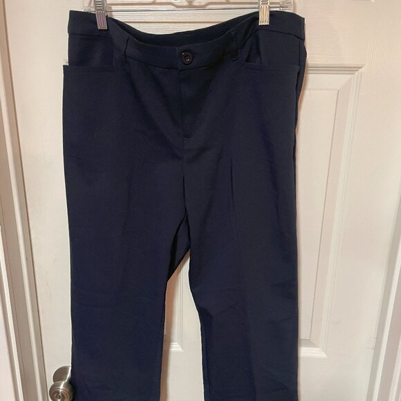 Christoper & Banks Navy Slacks NWT - 12 Short - Picture 1 of 3